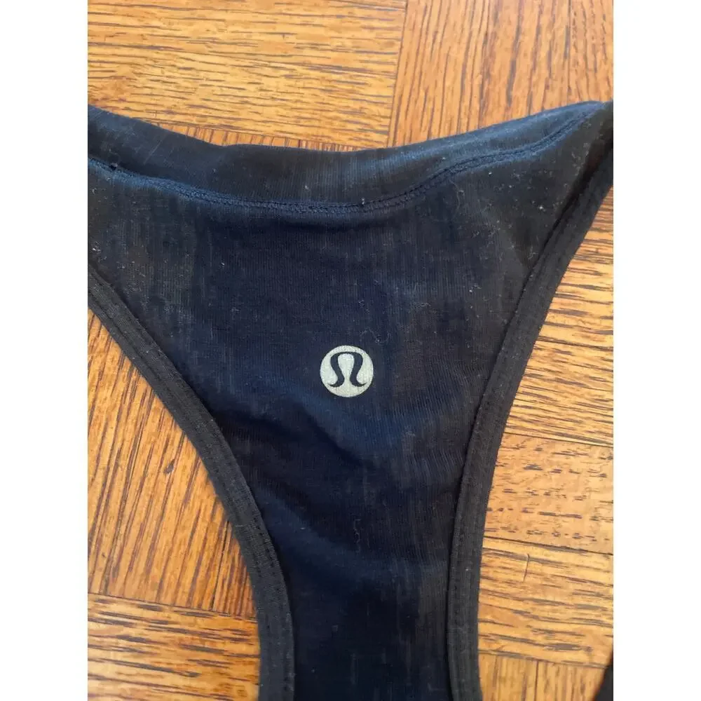 Lululemon racerback burn out tank black small